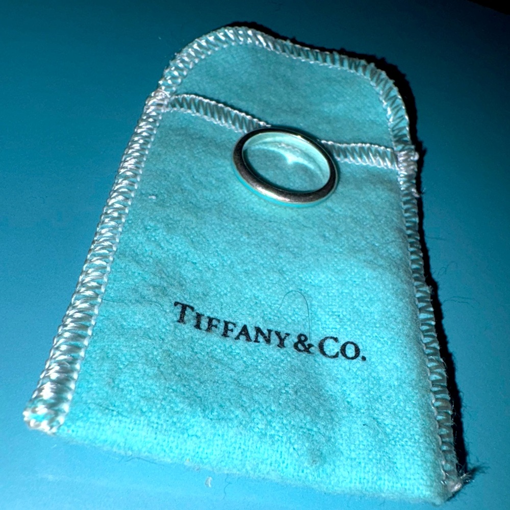 Tiffany & Co. Ring with Tiffany Blue Enamel